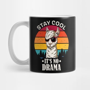 Stay Cool no Drama funny Llama Mug